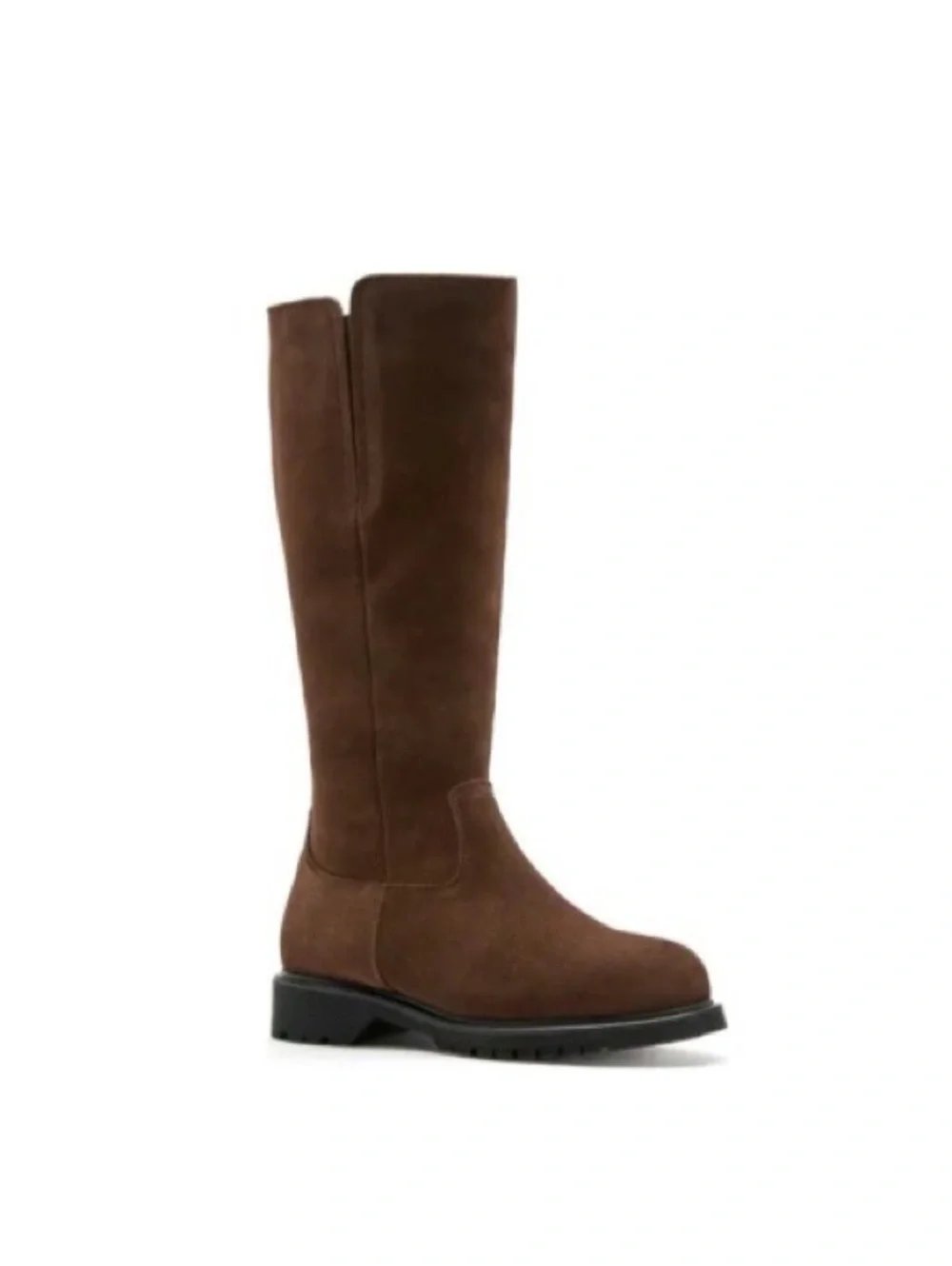 La Canadienne Helene Shearling-Lined Suede Boots in Brown, NWT, Size 11